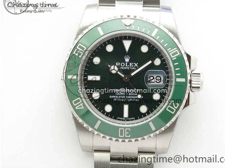 MiroTime 0523 Submariner 116610 LV Green Ceramic ZRF 1:1 Best Edition on SS Bracelet VR3135 (CF Bezel) EasyMatch 2761